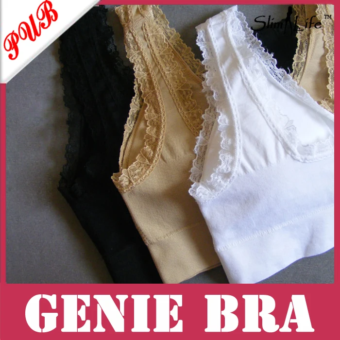 New lace Genie Bra seamless bras with removeable pads 5 sizes 3 colors 600pcs Free shipping | Женская одежда