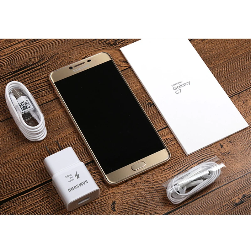 Оригинальный samsung GALAXY C7 C7000 глобальной прошивки OTA 4 г 32 5 7 ''Super AMOLED Snapdragon 625 3300