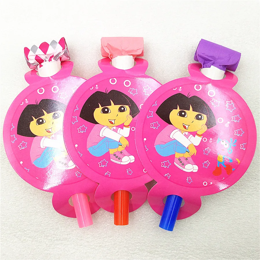 6 цветов принадлежности для вечерние трубка детей/девочек с Дорой украшение