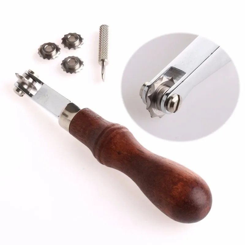 

4 pcs Gears Stainless Steel Leathercraft Craftool Leather Craft Spacer Set System Embossing Set