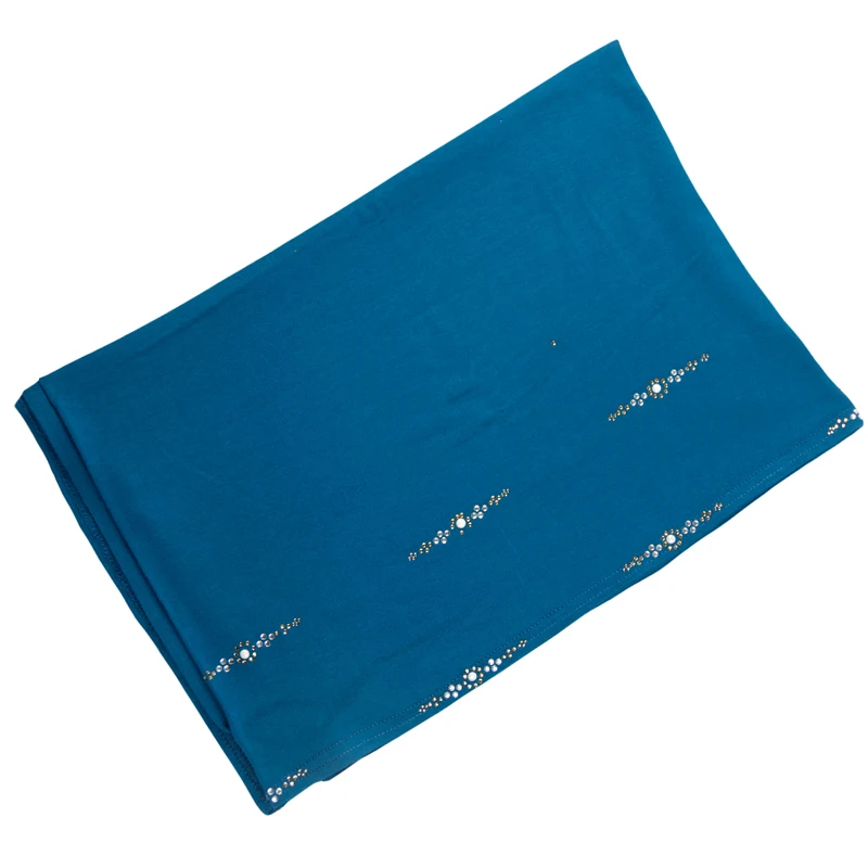 2018 женские хлопок мусульманских фондовой тюрбан-Джерси хиджаб шарф платок с