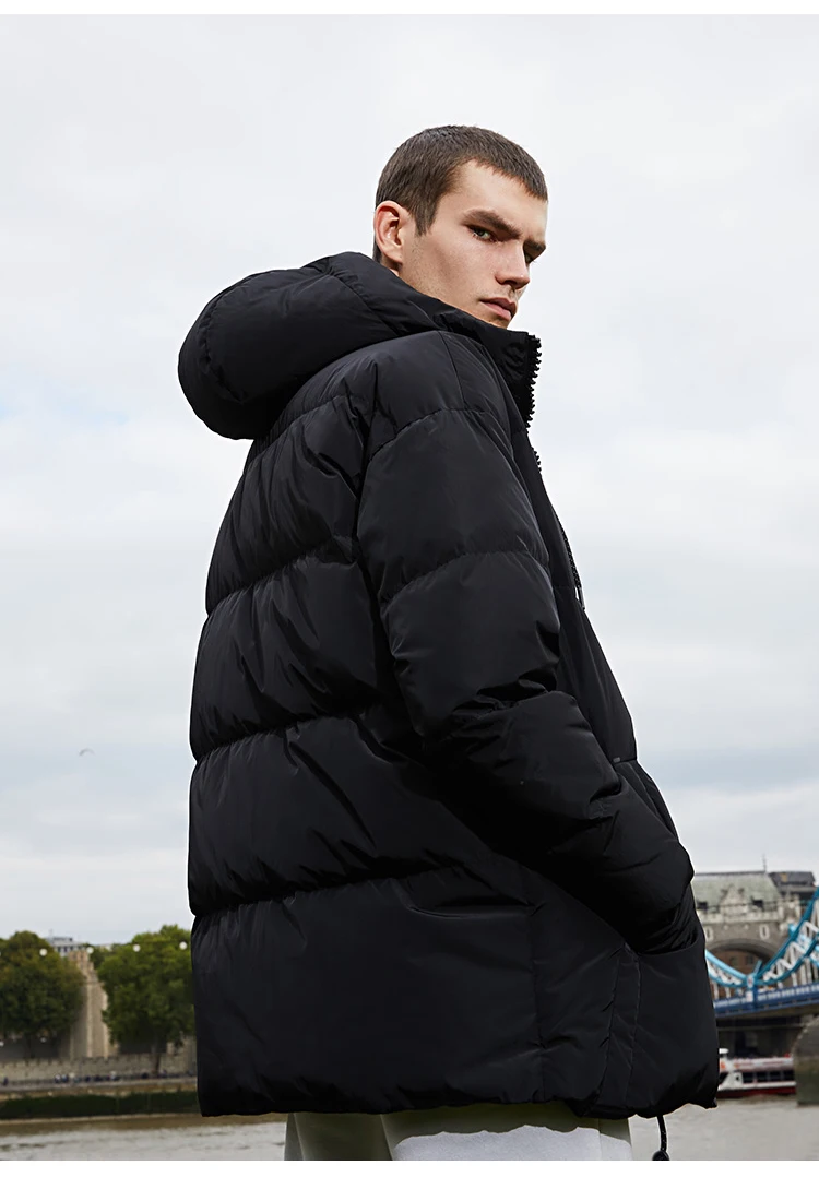 JackJones, мужская зимняя куртка-пуховик с капюшоном, мужская повседневная модная куртка,, брендовая новая мужская одежда 218312531