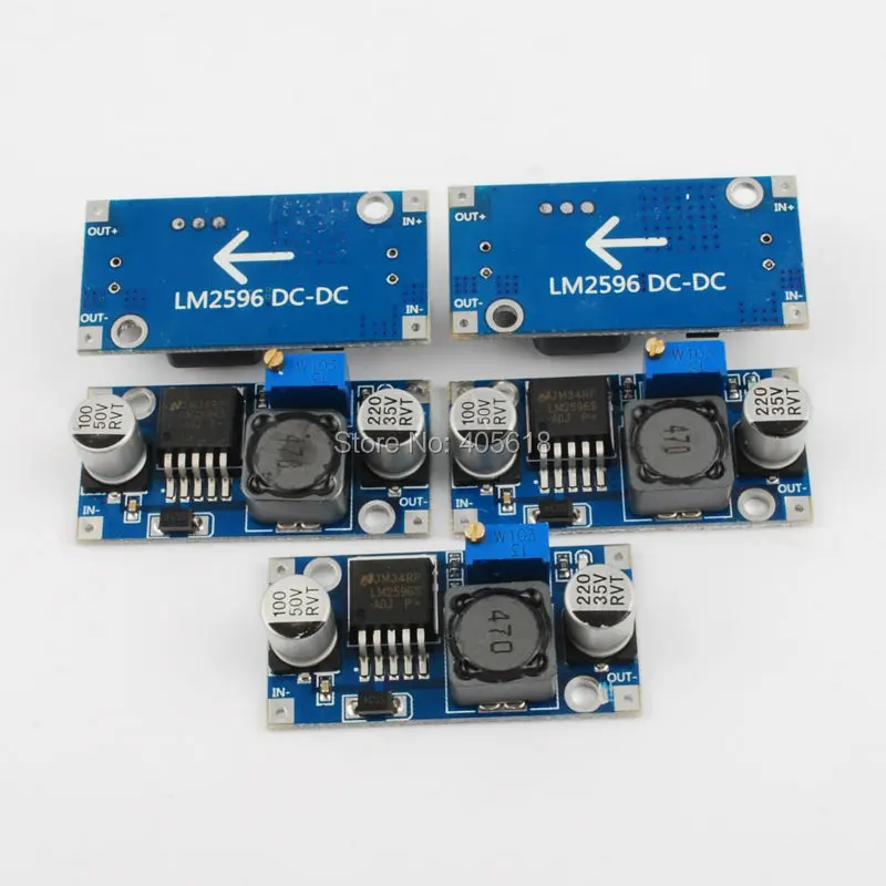 Оптовая продажа 20 шт. Регулируемый понижающий модуль питания LM2596 LM2596S диагональ 4