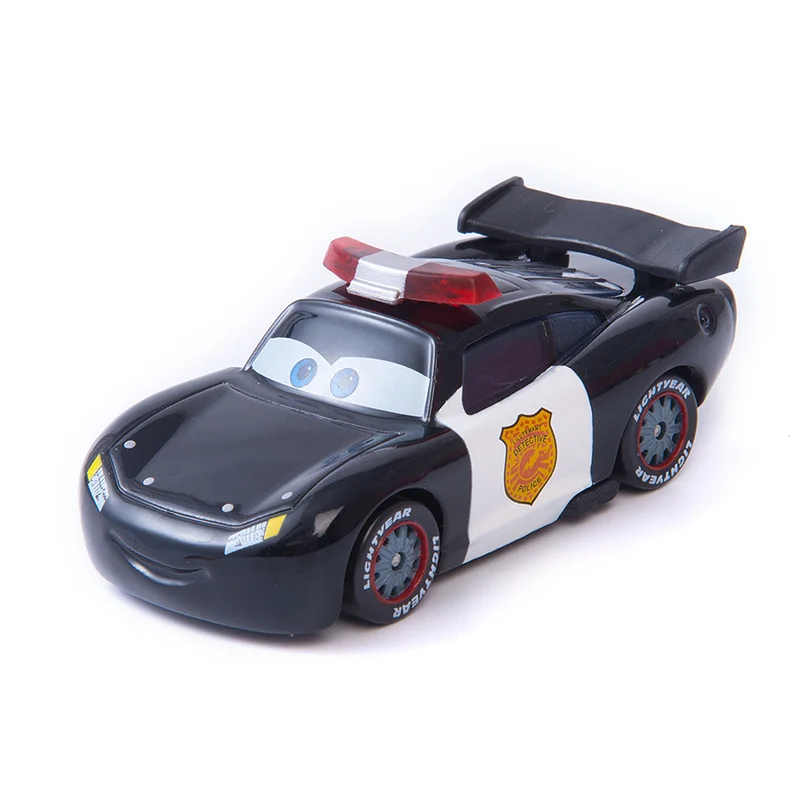 Police car Disney Pixar Cars 2 3 Новинка Молния Маккуин Джексон шторм Рамирез матер 1:55 литая под давлением модель автомобиля из металлического сплава игрушка детский подарок - Цвет: Police car