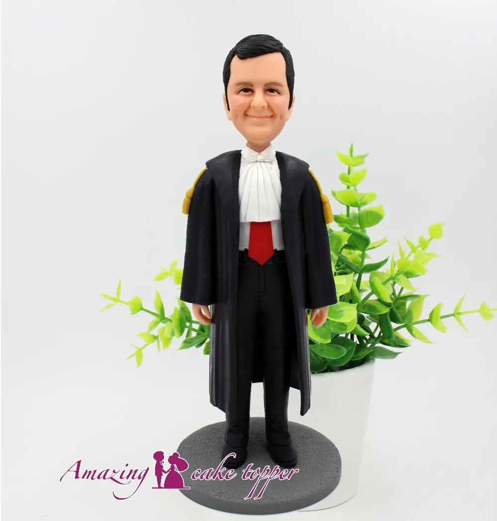 

2019 AMAZING CAKE TOPPER Career Uniform handsome guy Toys Custom Polymer Clay Figure From Pictures