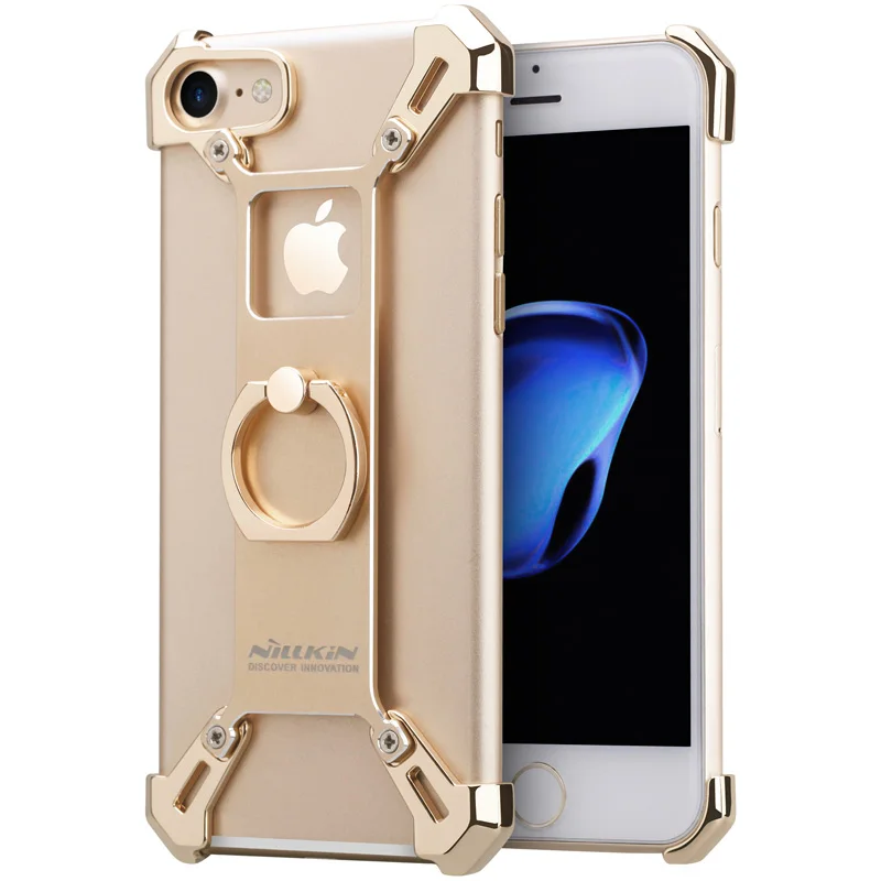 Nilkin для iPhone 6 6s 7 чехол NILLKIN Barde с металлическим покрытием бампер крышка с подставкой кольцо держатель для Apple iPhone 6 6s 7 Plus