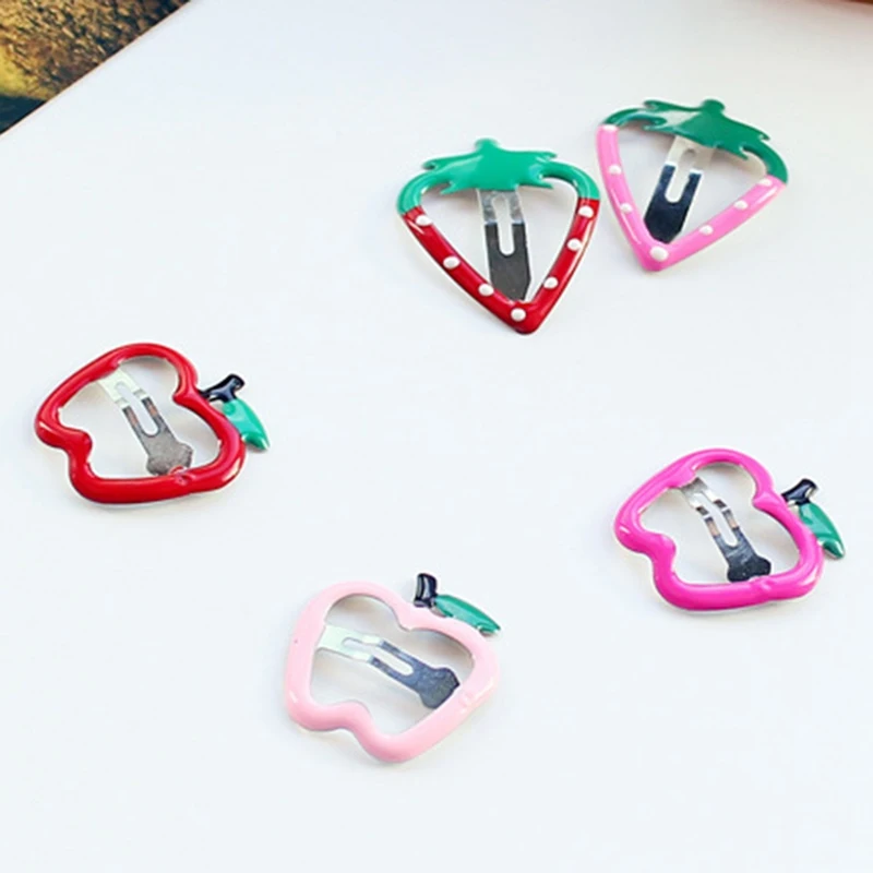 Новые детские милые красочные фрукты шпильки для волос девочек аксессуары детей