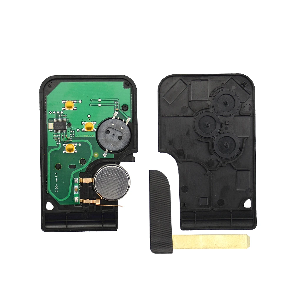 Смарт ключ для автомобиля OkeyTech 5 шт. 3 кнопки Renault Megane 2 Scenic Card II Grand 433 МГц ID46 PCF7926 PCF7947