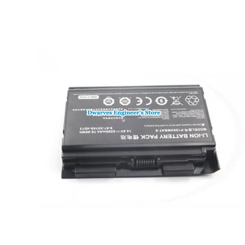 8 ячеек 6 87 X510S 4D73 Аккумулятор для Clevo P150EM P151HM P150HMBAT 4D72 4D74 ноутбука 14 в 5200 мАч|laptop