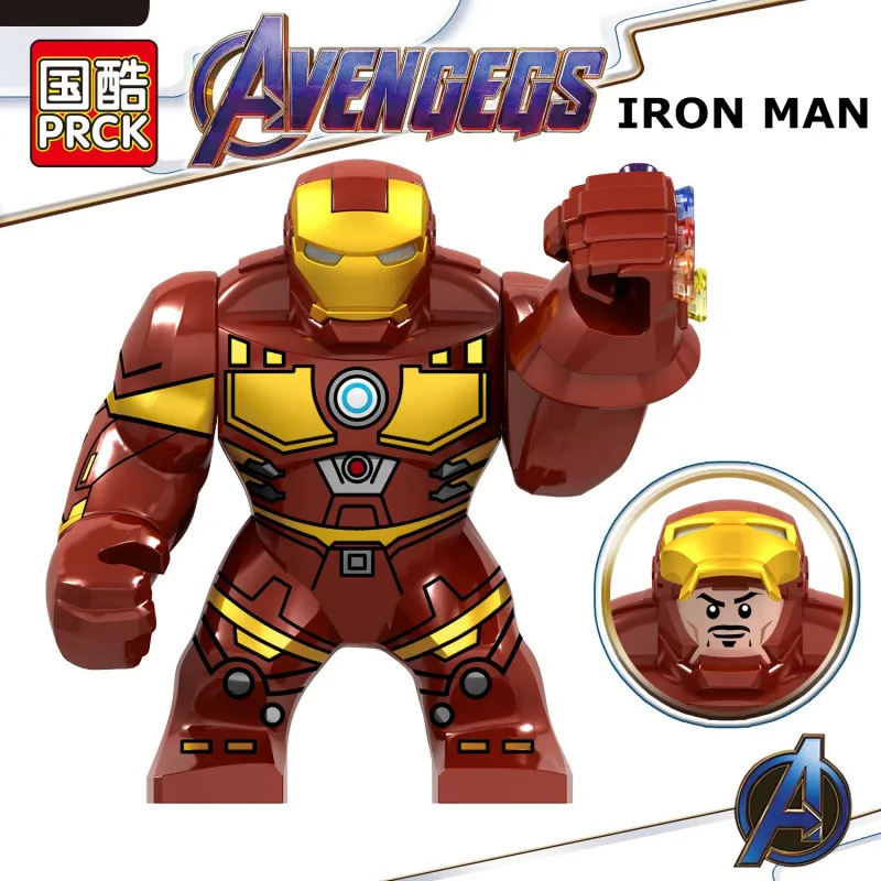 30 шт./лот Халк Капитан Марвел Супер Герои строительные блоки игрушки Мстители 4