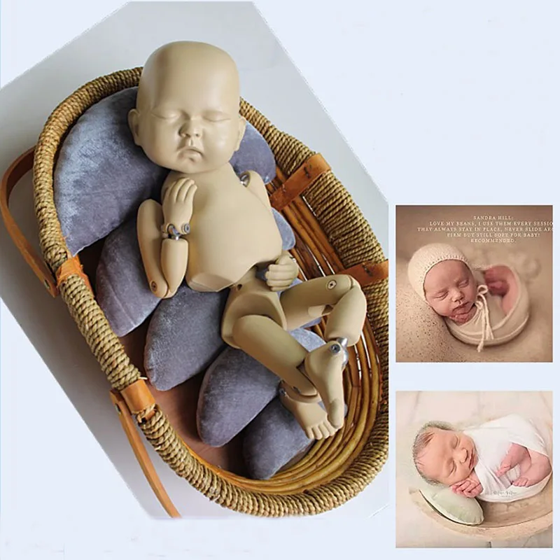

Newborn Photography Props Moon Blanket Baby Girl Boy Photo Shoot Studio Poser Basket Filler or Bean Bag Pillow fotoshooting Prop