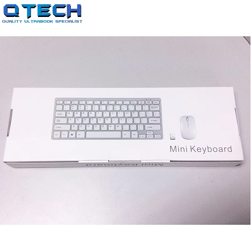 Беспроводная клавиатура мышь комбинированная USB Wi Fi компактная белая черная