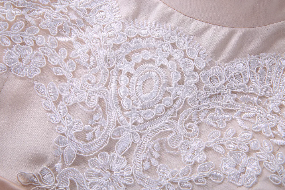 Cutestyles New Arrival Girl Party Dress Flower Prom Beige Grandi Wedding Kids Clothes | Детская одежда и обувь