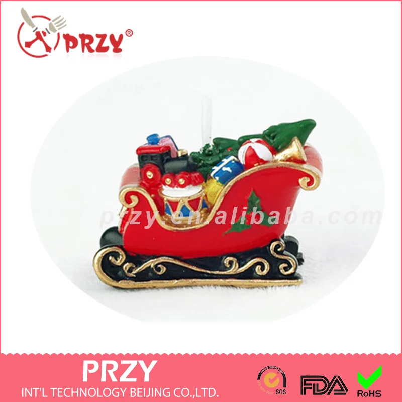 Силиконовая форма PRZY в виде свечи для рождественских саней товары праздников и