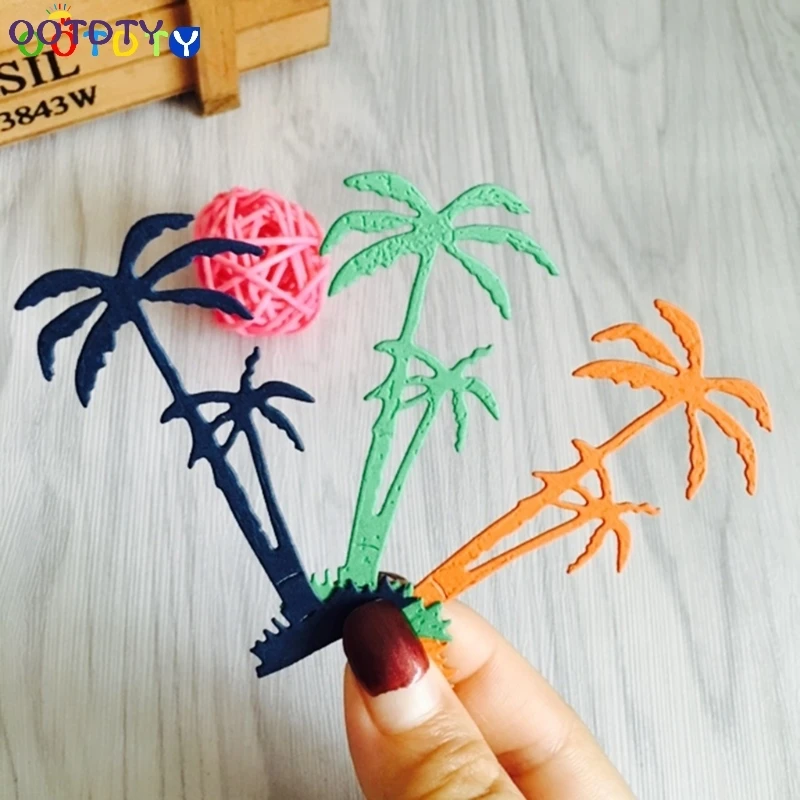 Кокосовое дерево Вырубные штампы трафарет для скрапбукинга &quotсделай сам&quot