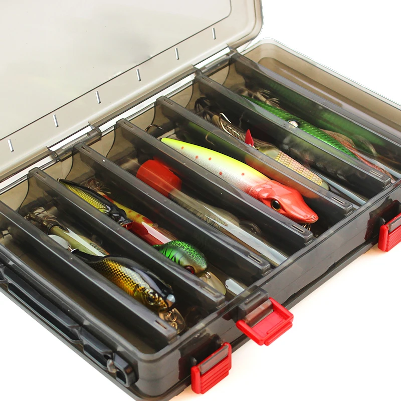 Коробка для рыболовных приманок с 14 сетками двухсторонняя коробка снастей