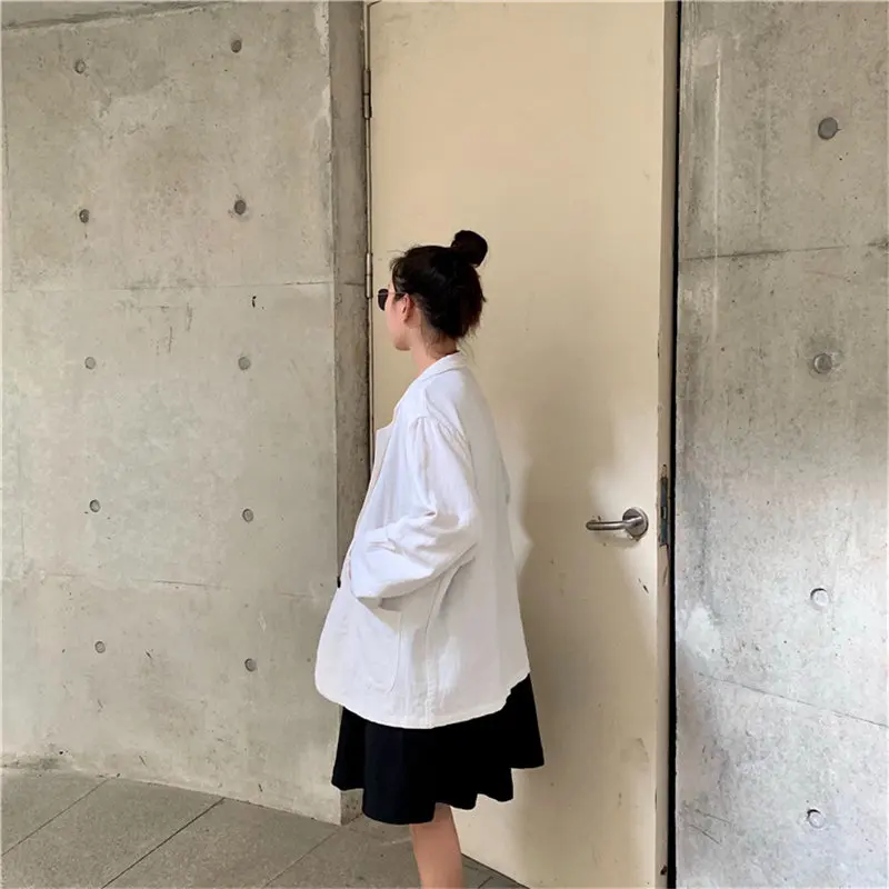 Женский винтажный Блейзер Alien Kitty однотонный офисный блейзер с длинным рукавом и