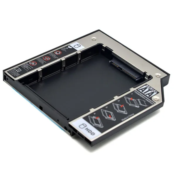 Универсальный SATA 3 0 2 й HDD Caddy 12 7 мм для 5 дюймового SSD чехол Корпус жесткого диска