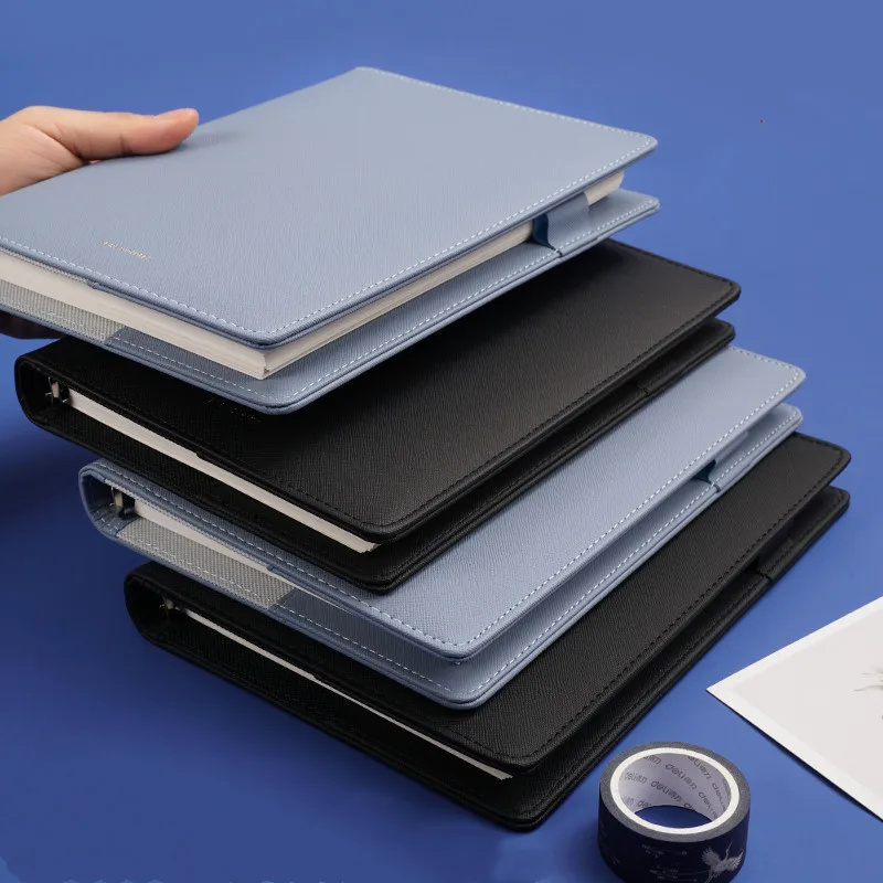 

Notebook Thickened Pu Soft Skin Creative Loose Page Handbook Simple Literature And Art College Students Horizontal Line Book