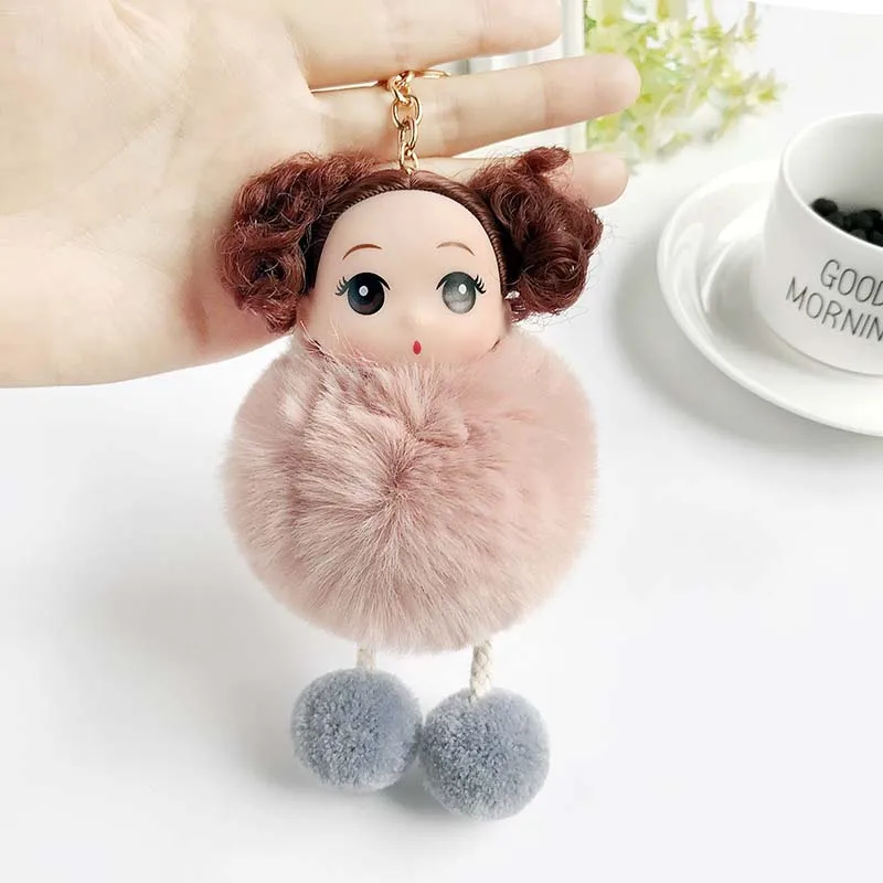 Новый милый женский брелок с Плюшевым Мехом для ключей кулоном 2019|Брелоки| |