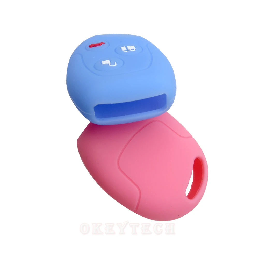 Okeytech силиконовый резиновый чехол для автомобильного ключа Ford Focus Mondeo фестиваva