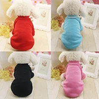 puppy pet dog clothes autumn winter soild soft hoodie coat jumpsuit sweater small cat clothing 2 leg for small xs s m l xl xxl