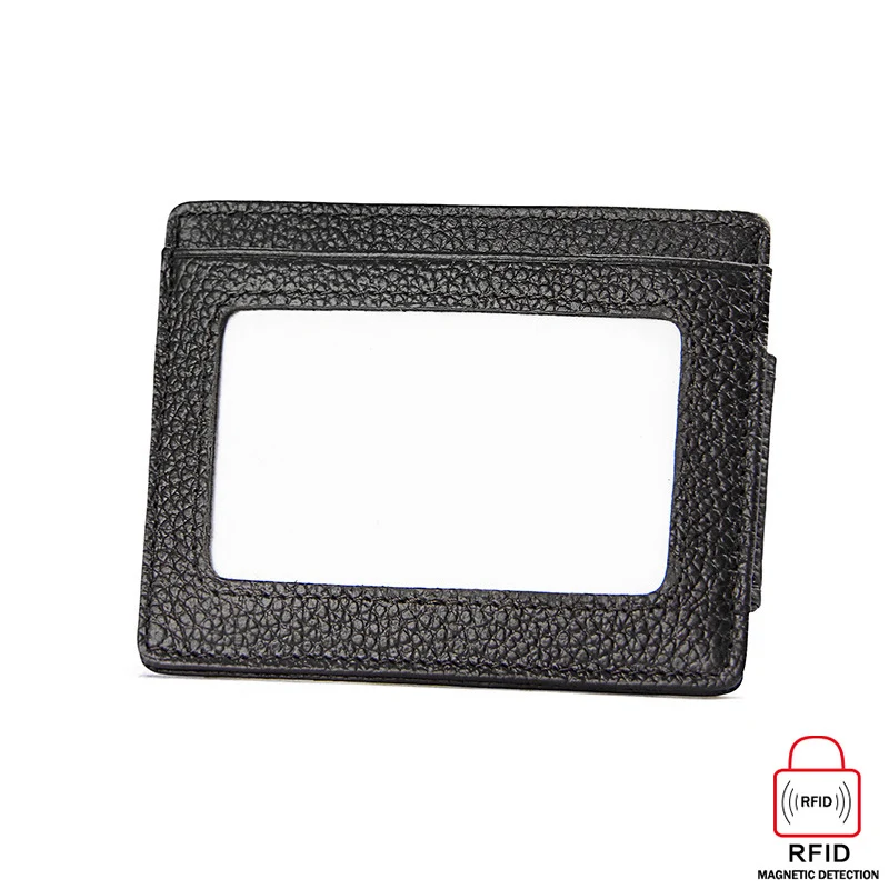 Модные кошельки из натуральной воловьей кожи с зажимом для денег унисекс мужчин