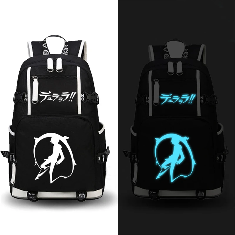 

Дорожный рюкзак Durarara DRRR, объемный холщовый ранец с рисунком, с 3-мя отделениями, школьный портфель для ноутбука, сумка для книг в стиле аниме