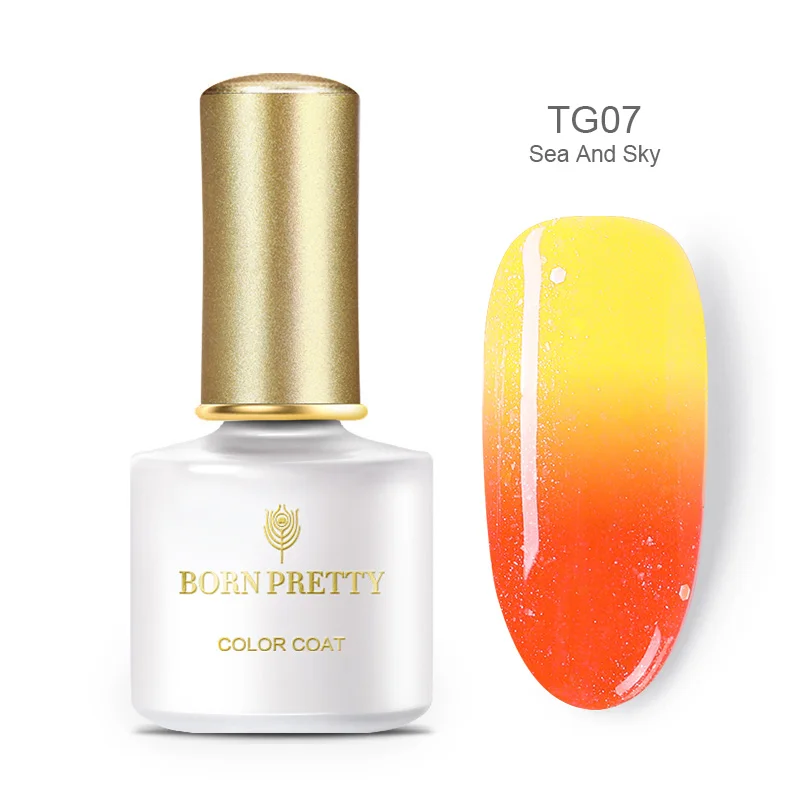 BP-TG07 Гель-лак для ногтей BORN PRETTY, 6 мл, впитывающий УФ-Гель-лак с блестками, меняющий цвет, Гель-лак для ногтей, базовое верхнее покрытие - Цвет: BP-TG07