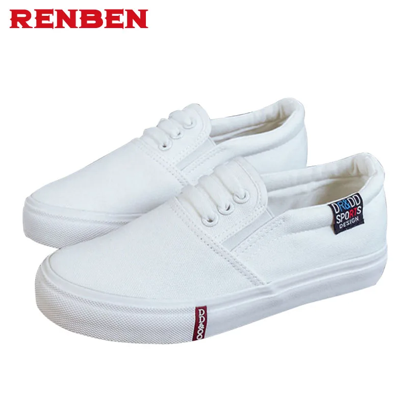 

New 2017 canvas shoes women casual shoes fashion brand women flat shoes woman white shoes 35-43