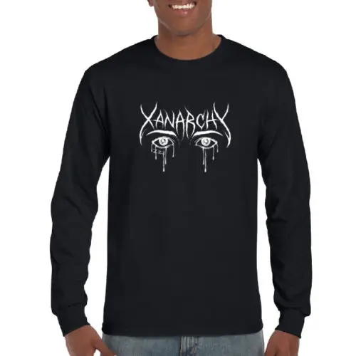 Новая рубашка с длинными рукавами и логотипом Lil Xan Xanarchy|Мужские футболки| |