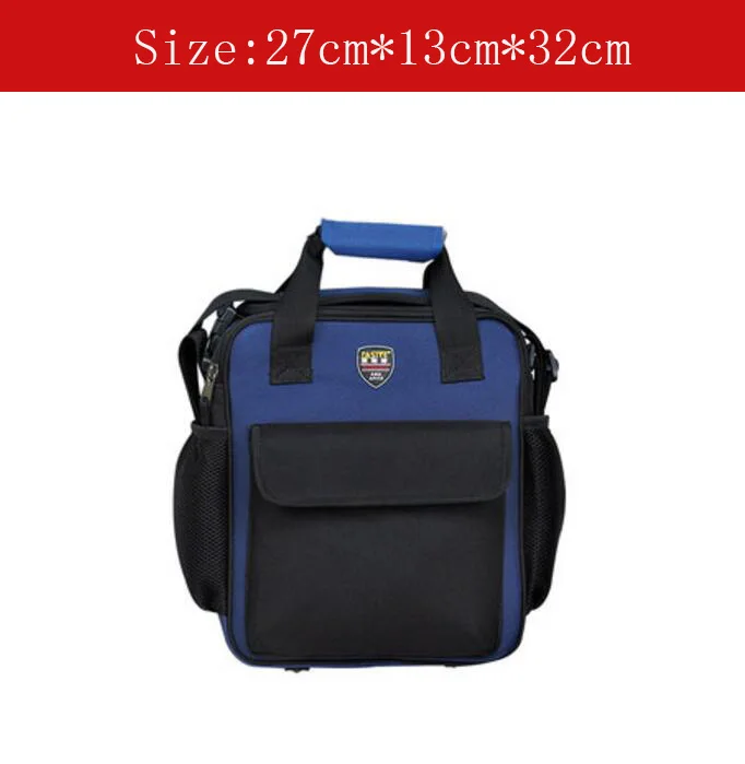 Маленькая многофункциональная сумка для инструментов с плечевым ремнем синего