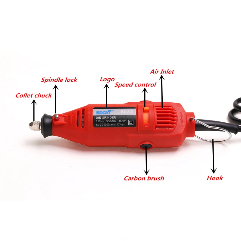 BDCAT EU/US вилка dremel шлифовальный станок DIY Электрический Ручной Мини-сверлильный станок с аксессуарами вращающаяся шлифовальная машина Dremel с переменной скоростью инструменты