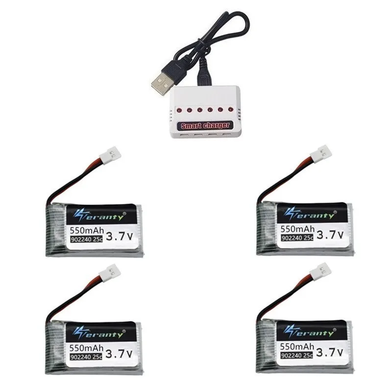 3 7 V 550mAh Lipo батарея зарядное устройство наборы для JXD 523 523W H43WH UFO вертолеты RC Quadcopter
