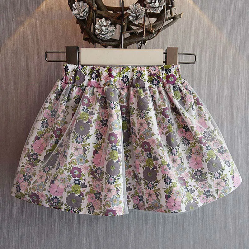 LEMEMOGO 2018 Мода Лето Хлопок с цветочным рисунком для маленьких девочек Повседневная