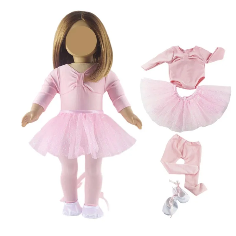 Лидер продаж балетные юбки пачки/комплект одежды для кукольной девочек 18 дюймов