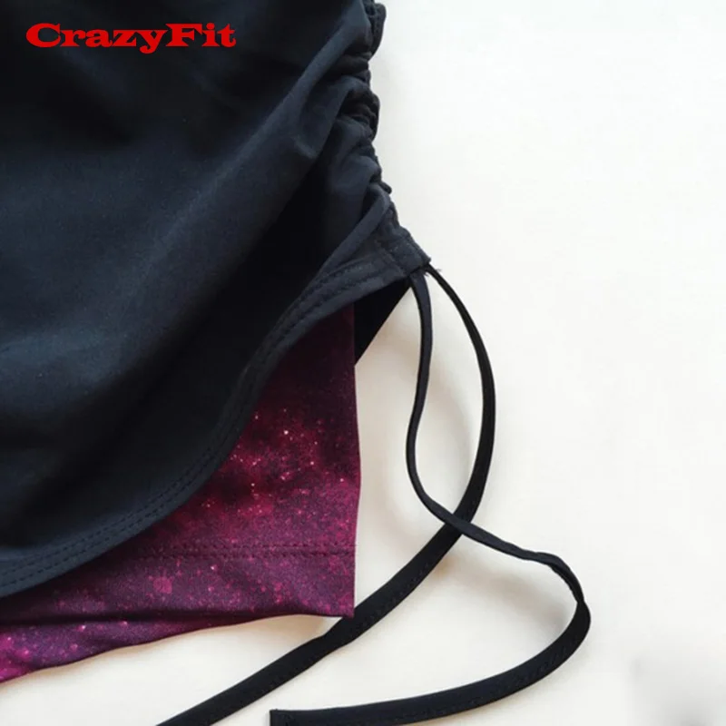 Red Starry Sky Новые шорты для женщин, шорты для бега, бега, спорта, тренировок, йоги, настольного тенниса, фитнеса, бега, быстросохнущие компрессионные женские спортивные шорты - Цвет: Red Starry Sky