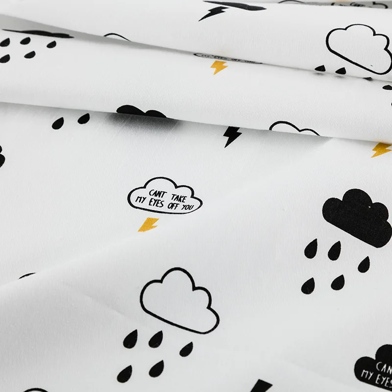 small piece star Printed Twill cotton patchwork fabric for DIY dolls and baby colth Handmade Accessories Crafts TJ8691-4 | Дом и сад