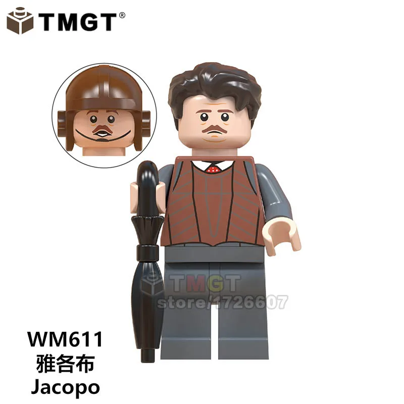 Thestral juguetes Harrys novel строительные блоки Гермиона Малфой Лорд Волдеморт Добби проф. Снейп Рон игрушки для детей Подарки - Цвет: WM611