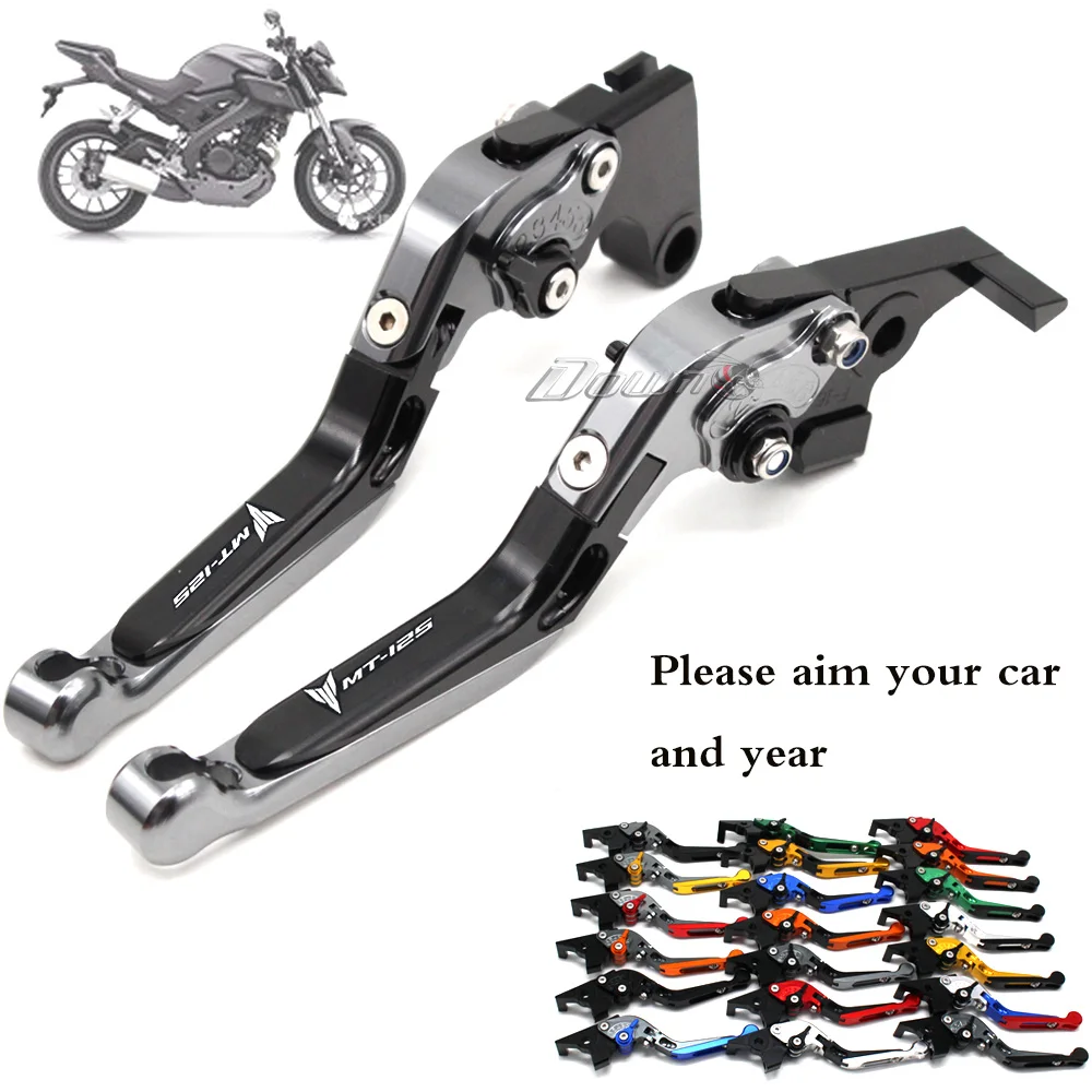 

For YAMAHA MT125 MT 125 MT-125 2014 2015-2016 2017Motorcycle Accessories Folding Extendable Adjustable Brakes Clutch Levers