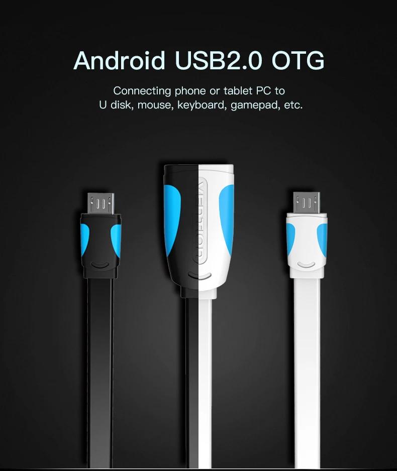 Vention Micro USB OTG кабель адаптер для Xiaomi Redmi Note 5 Micro USB разъем для samsung S6 планшет Android USB 2,0 адаптер OTG