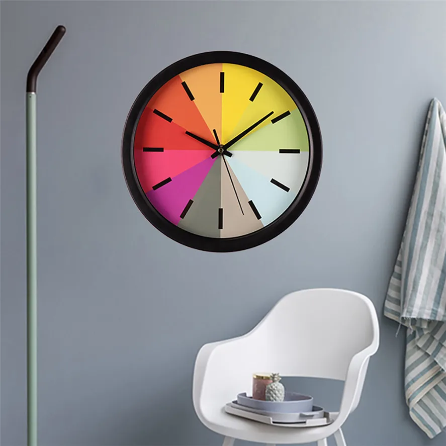 Новая мода настенные часы 1 шт. Silent развертки Современный изящный Белл стол