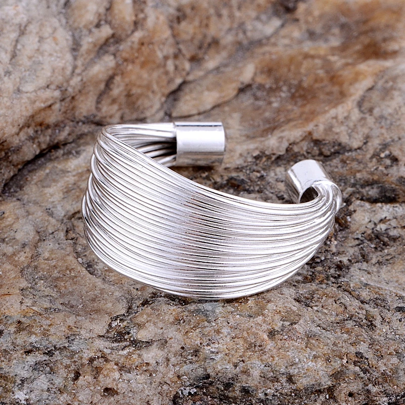 Кольцо с серебряным покрытием ювелирное изделие из серебра 925 пробы | Украшения и