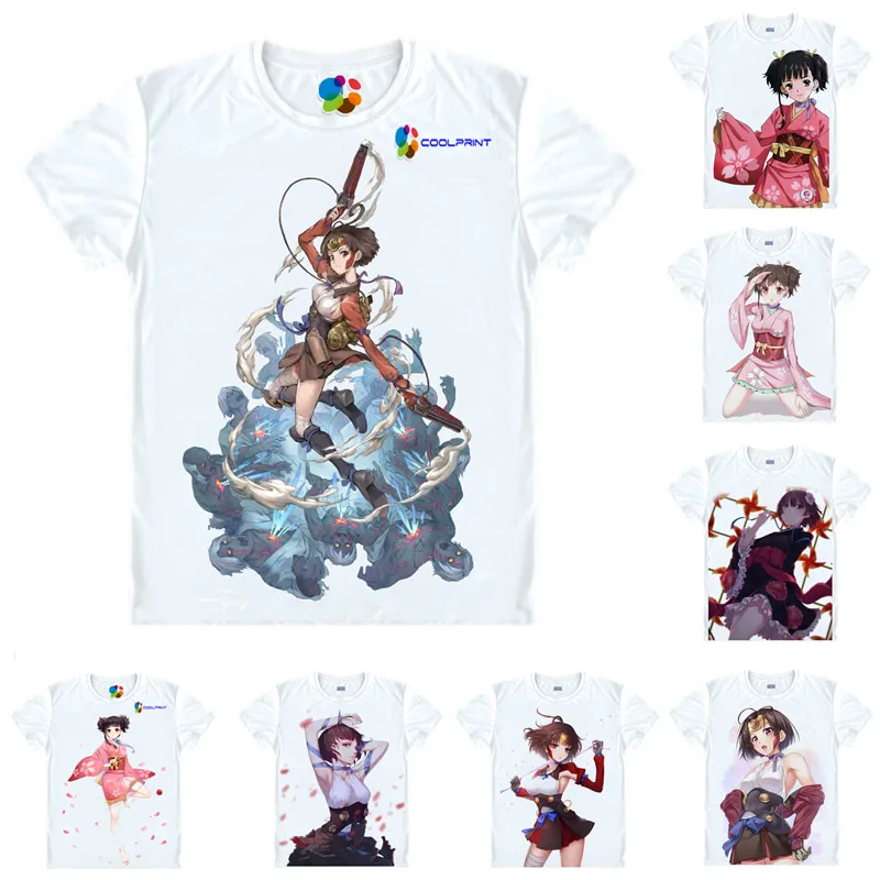 Аниме-рубашка Coolprint футболки кабанери Железной Крепости с коротким рукавом