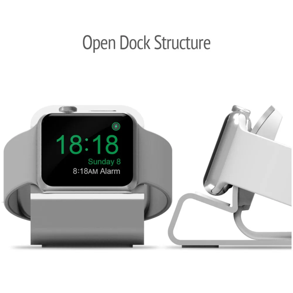Зарядное устройство Подставка держатель док-станция для Apple Watch 1 2 3 4 38 мм 42 мм 44 мм 40 мм алюминиевый кронштейн Подставка для зарядки для iWatch Sport