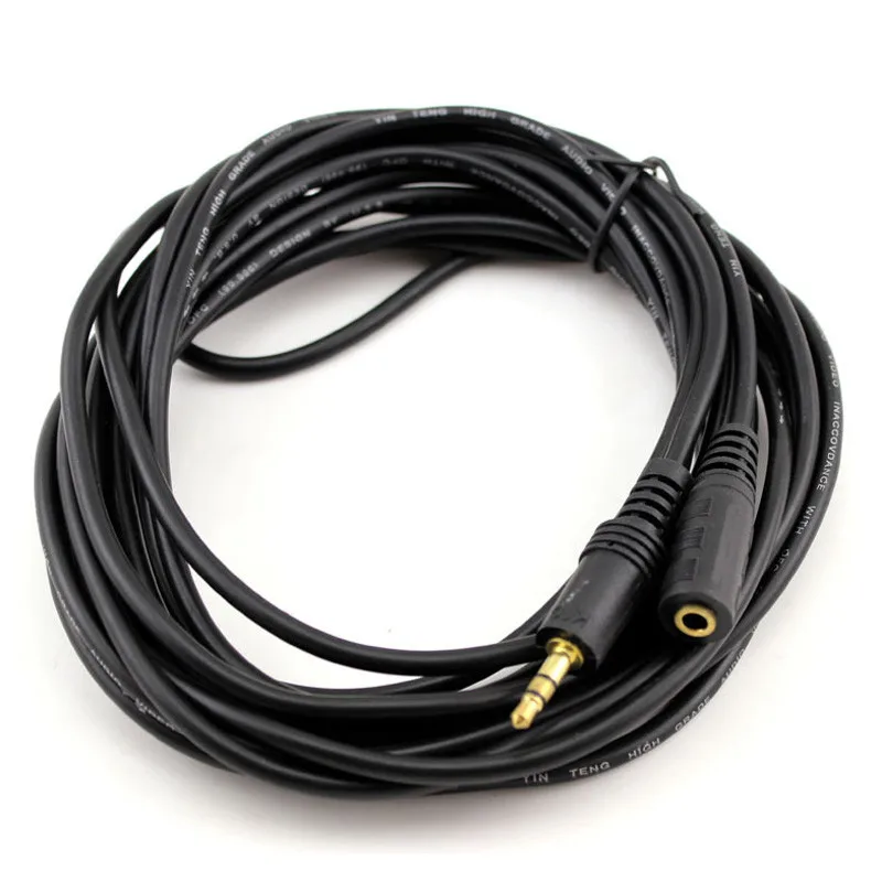 Аудиокабель удлинитель со штыревыми соединителями 3 5 мм стерео наушники