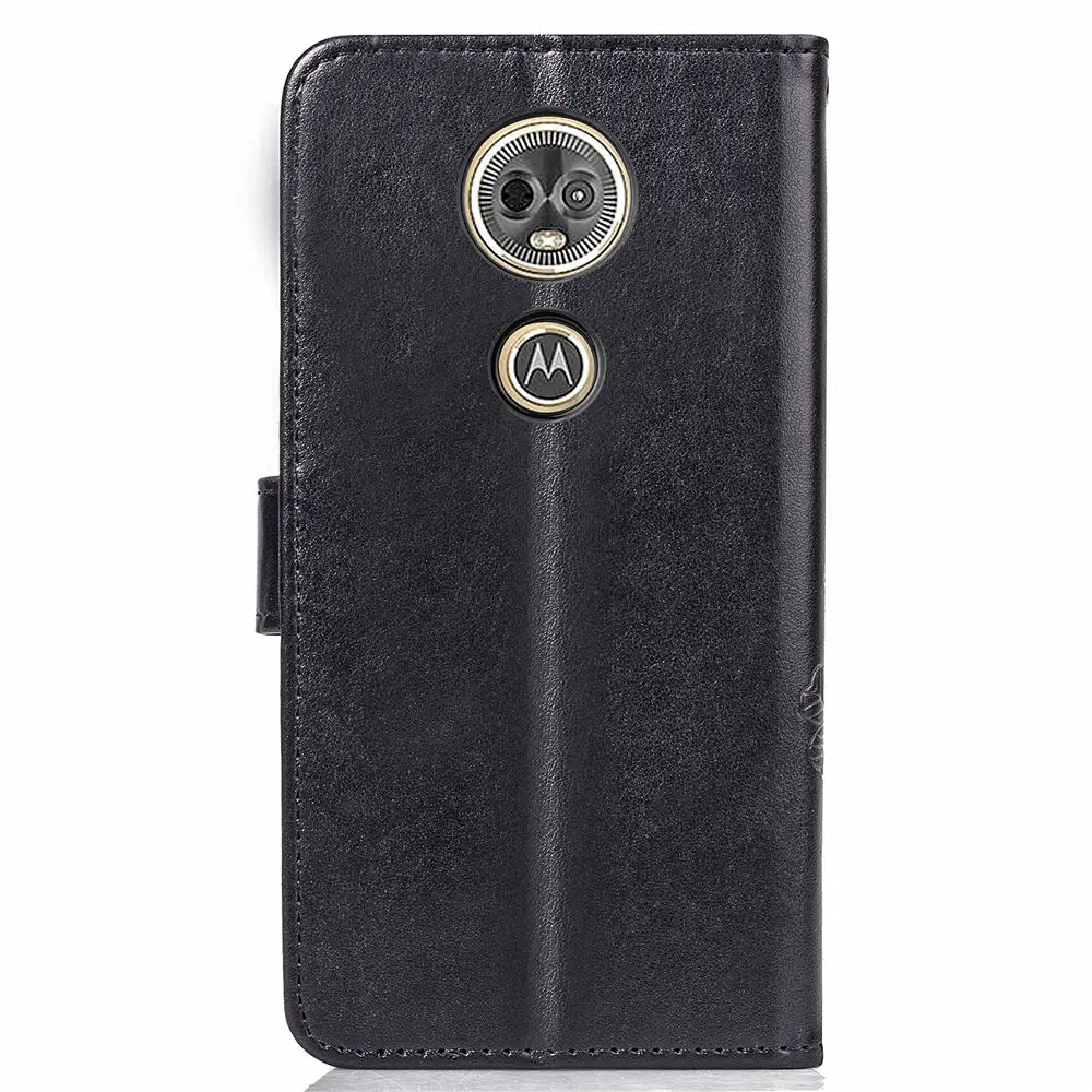 Чехол для телефона Motorola E5 Plus откидная Обложка на заднюю панель из искусственной