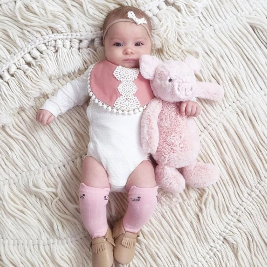 Хлопковые носки для девочек длинные детские гольфы кошка Стиль детское платье