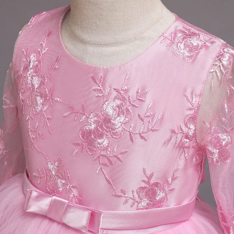 Детские платья на Рождество для девочек Свадебный Атласный Костюм принцессы