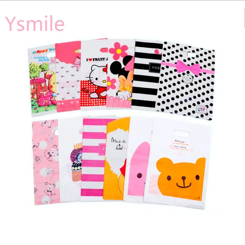 Ysmile пластиковый подарочный пакет для вечеринки с принтом поли висячий карман
